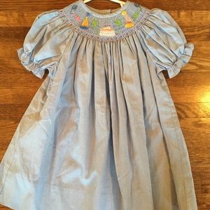 EUC smocked birthday dress